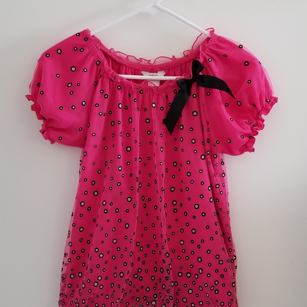 Pink Polka Dot Top